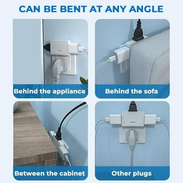 180° въртящ се тройник (европейски стандартен щепсел)