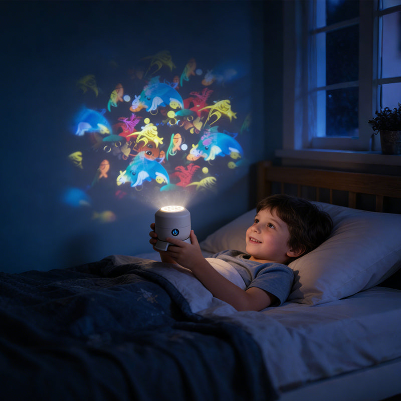 ✨Динамично въртяща се LED лампа за проектори