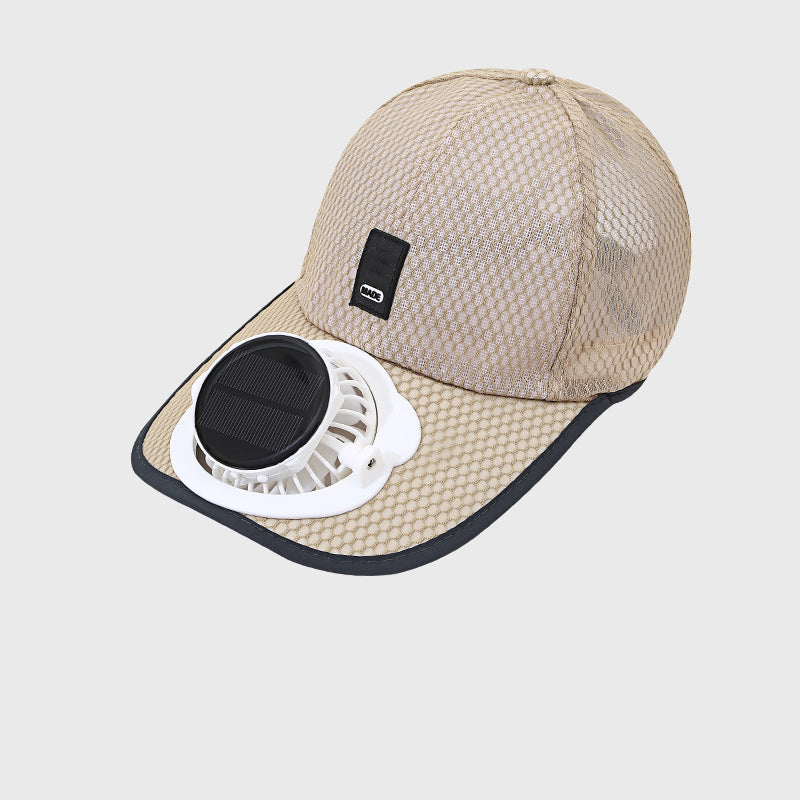 🔥Lélegző baseball sapka napelemes ventilátorral
