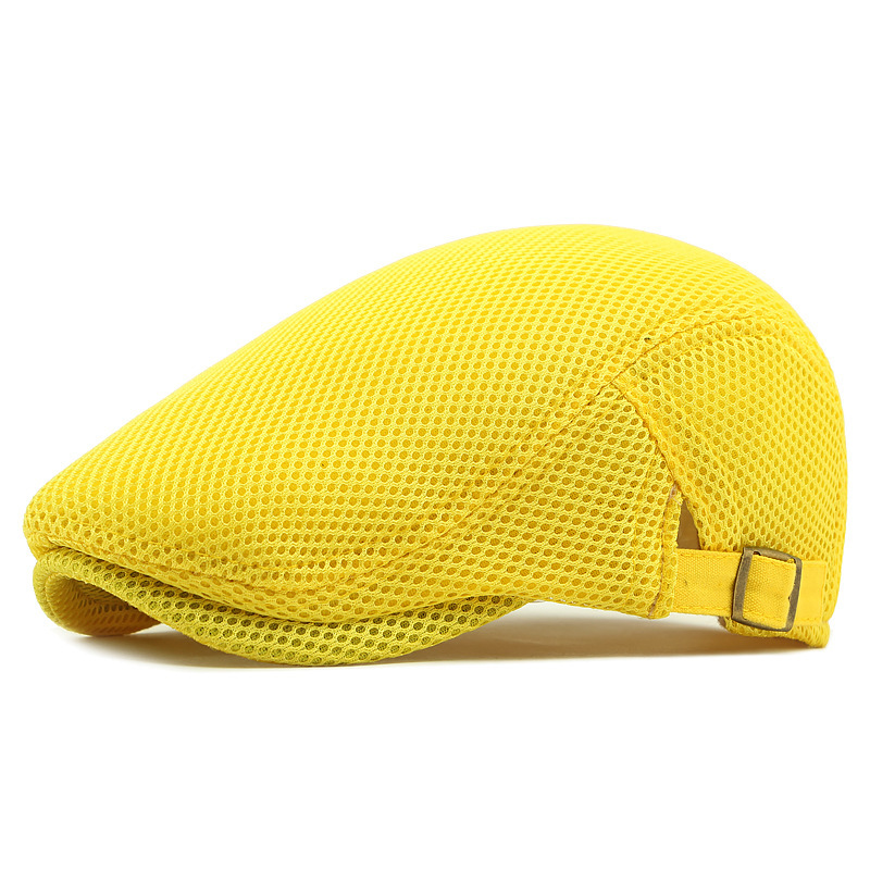 🧢 ОГРАНИЧЕНО ВРЕМЕ 30% ОТСТЪПКА! 🍂 Дишаща плоска шапка с регулируема лента – мрежеста тъкан, класически стил Айви 🍁