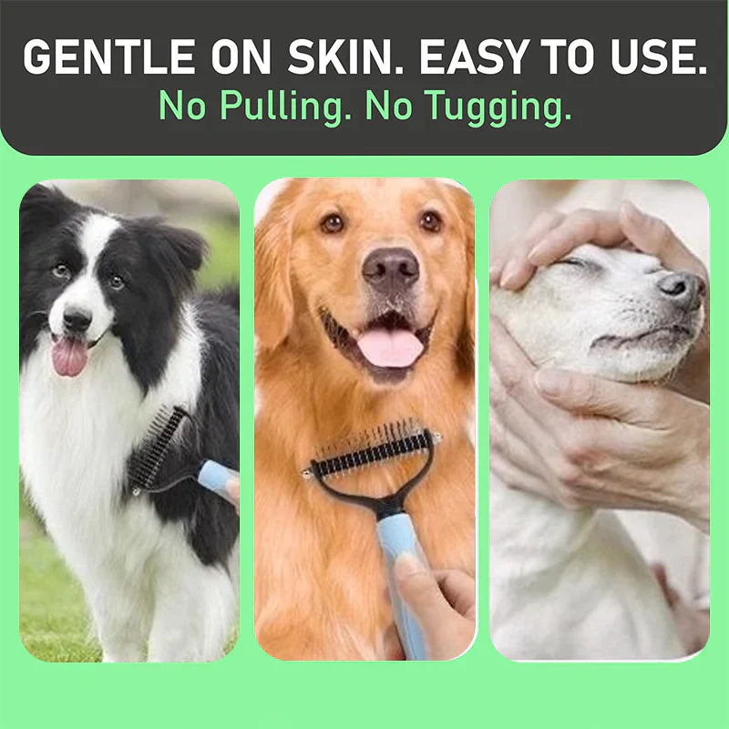 😺🐶1+1 безплатно🧹 Двустранен гребен за котки и кучета🐾