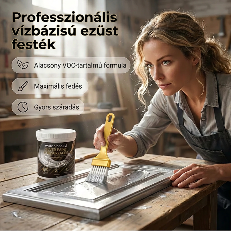 🧪⚪ Vízbázisú Ezüstfesték, Felületfelújító